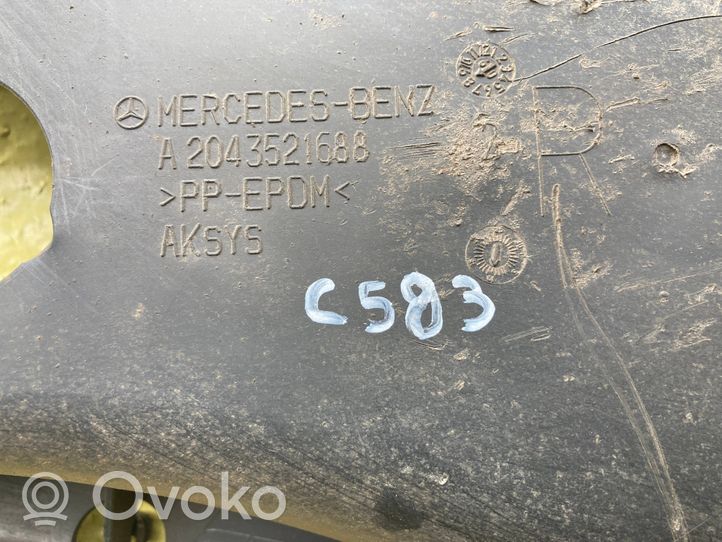 Mercedes-Benz C AMG W204 Copertura/vassoio sottoscocca posteriore A2043521688