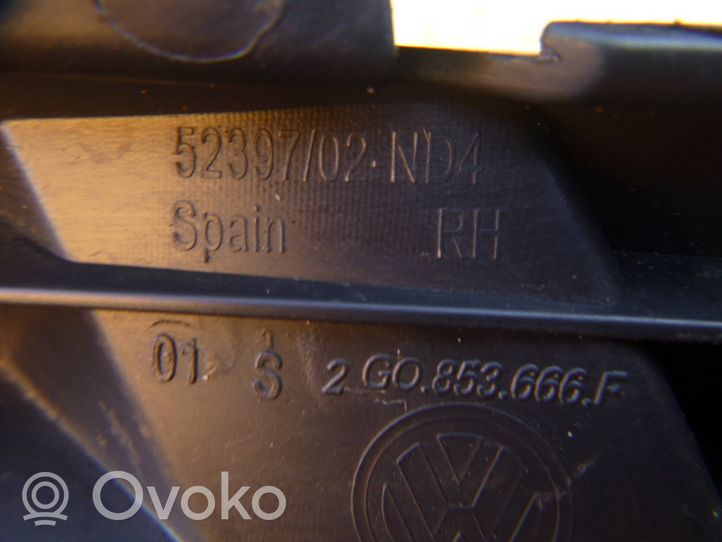 Volkswagen Polo VI AW Grille inférieure de pare-chocs avant 2G0853666F