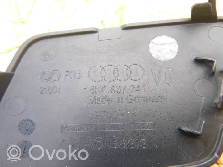 Audi A6 S6 C8 4K Abdeckung Deckel Abschleppöse vorne 4K0807241