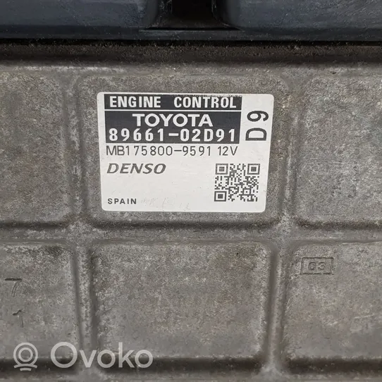 Toyota Auris 150 Engine control unit/module MB1758009591