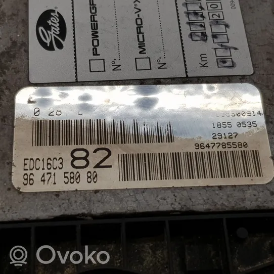 Peugeot 206 Sterownik / Moduł ECU 9647158080