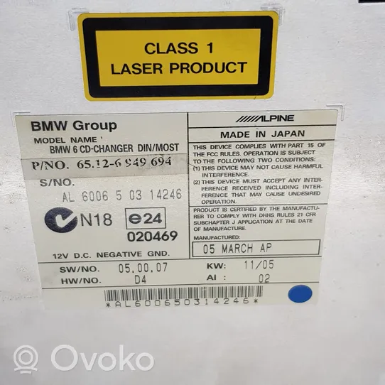 BMW 5 E60 E61 Zmieniarka płyt CD/DVD 6949694