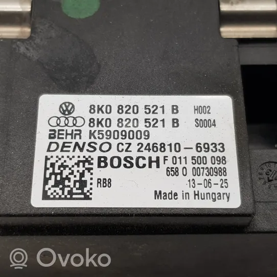 Audi A4 S4 B8 8K Lämpöpuhaltimen moottorin vastus 8K0820521B