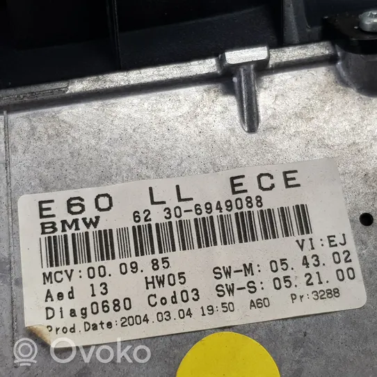 BMW 5 E60 E61 Schermo del visore a sovrimpressione 6949088