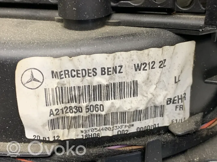 Mercedes-Benz E A207 Sisälämmityksen ilmastoinnin korin kokoonpano A2128202613