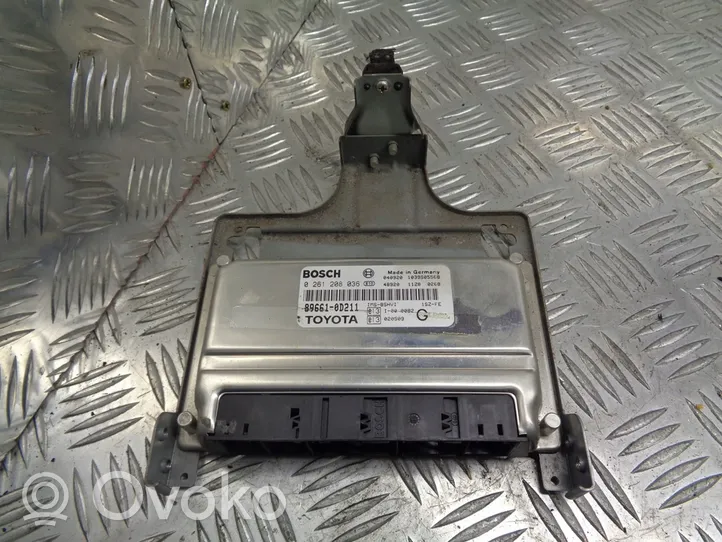 Toyota Yaris Unité de commande, module ECU de moteur 89661-0D211