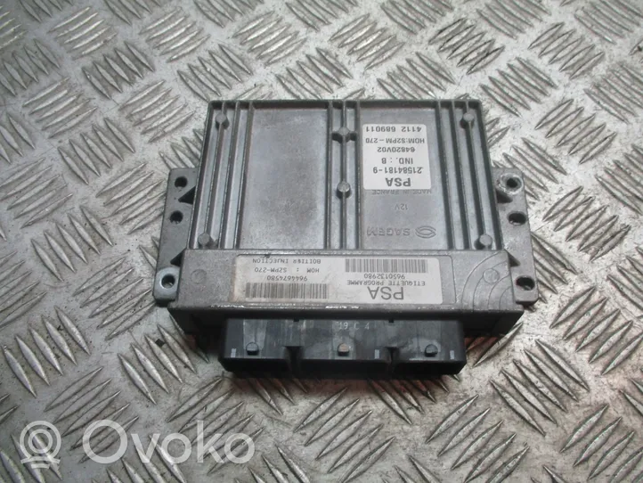 Citroen Xsara Picasso Unité de commande, module ECU de moteur 