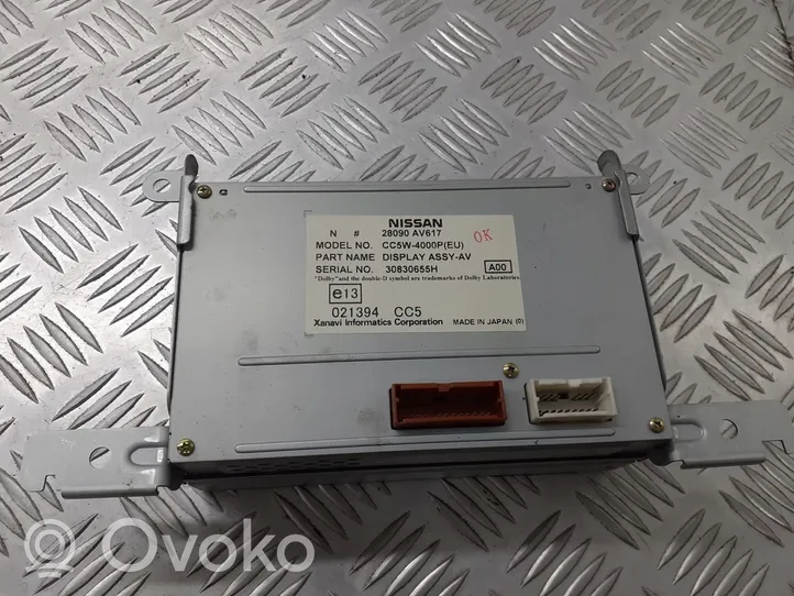 Nissan Primera Speedometer control unit/module 28090AV617