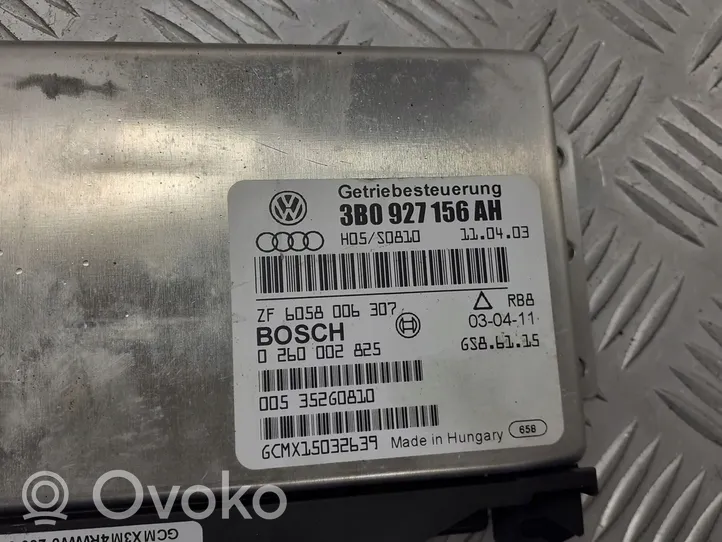 Volkswagen PASSAT B5.5 Module de contrôle de boîte de vitesses ECU 3B0927156AH