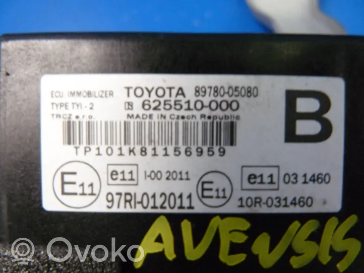 Toyota Avensis T270 Czujnik 8978005080