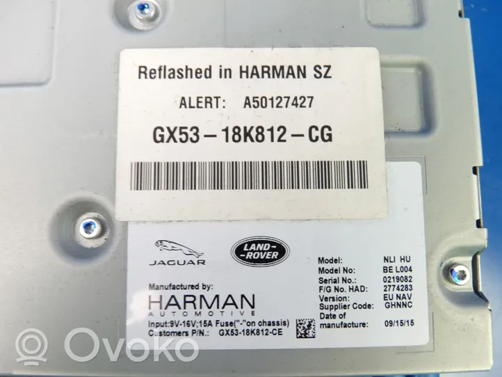 Jaguar XE Radija/ CD/DVD grotuvas/ navigacija GX5318K812CG