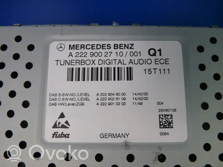 Mercedes-Benz A W176 Wzmacniacz audio A2229002710