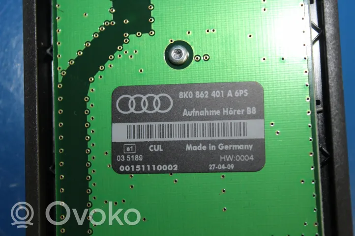 Audi A5 8T 8F Unité de commande, module téléphone 8K0862401A