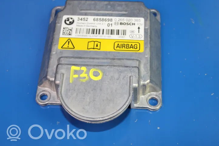 BMW 3 F30 F35 F31 Module de contrôle airbag 6858698