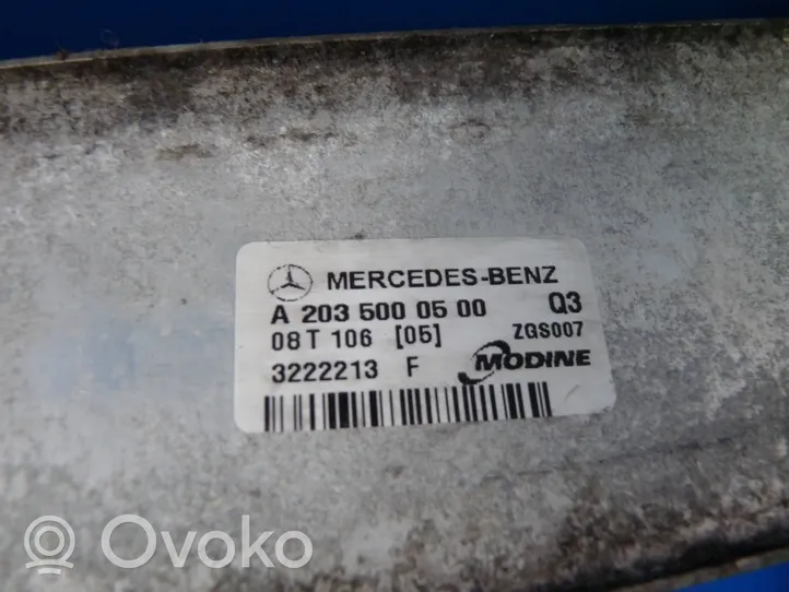 Mercedes-Benz CLC CL203 Radiatore intercooler A2035000500