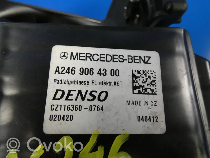 Mercedes-Benz B W246 W242 Lämmittimen puhallin A2469064300