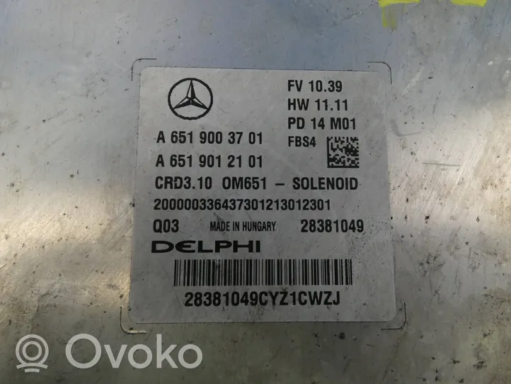 Mercedes-Benz E W212 Sterownik / Moduł ECU A6519003701