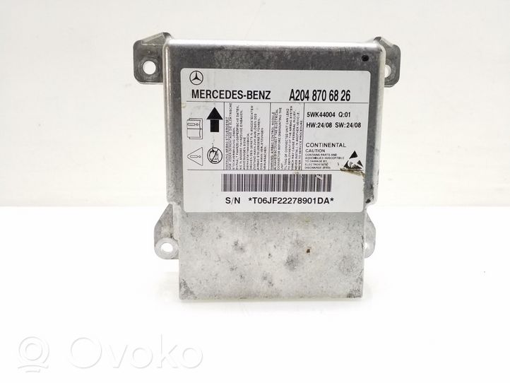 Mercedes-Benz C W204 Airbag control unit/module A2048706826