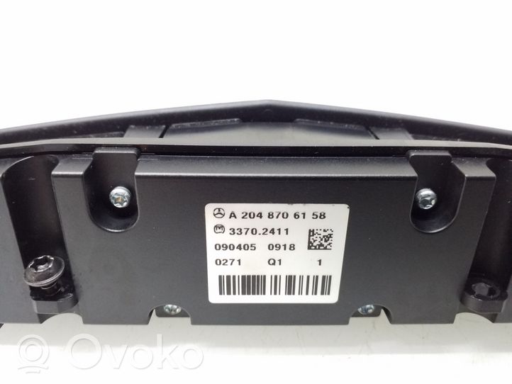 Mercedes-Benz C W204 Interruptor de calefacción del asiento A2048706158