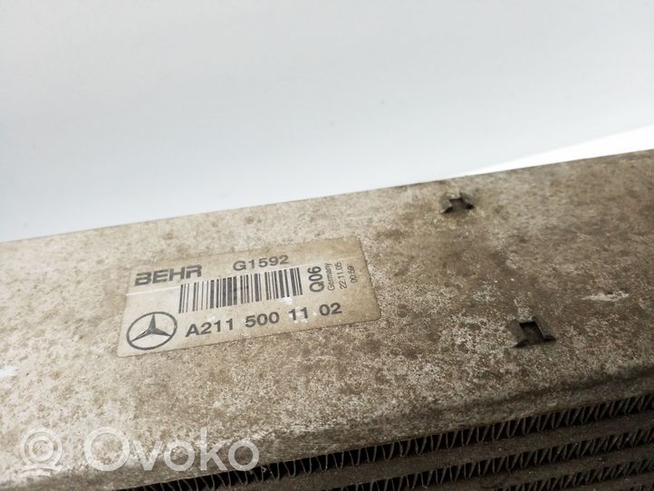 Mercedes-Benz E W211 Chłodnica powietrza doładowującego / Intercooler A2115001102