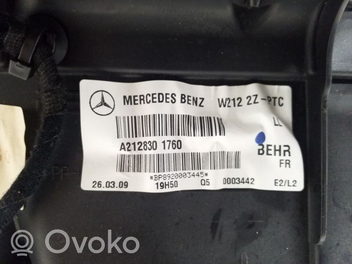 Mercedes-Benz E W212 Salono oro mazgo komplektas A2128301760