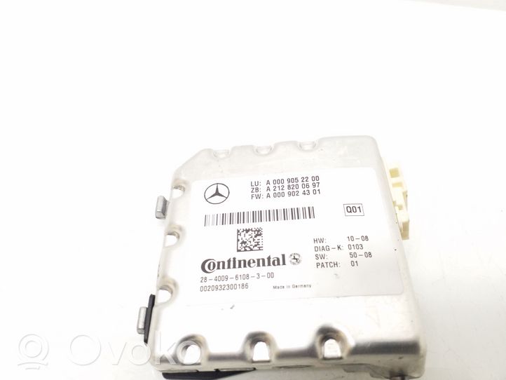 Mercedes-Benz E W212 Kamera szyby przedniej / czołowej A0009052200
