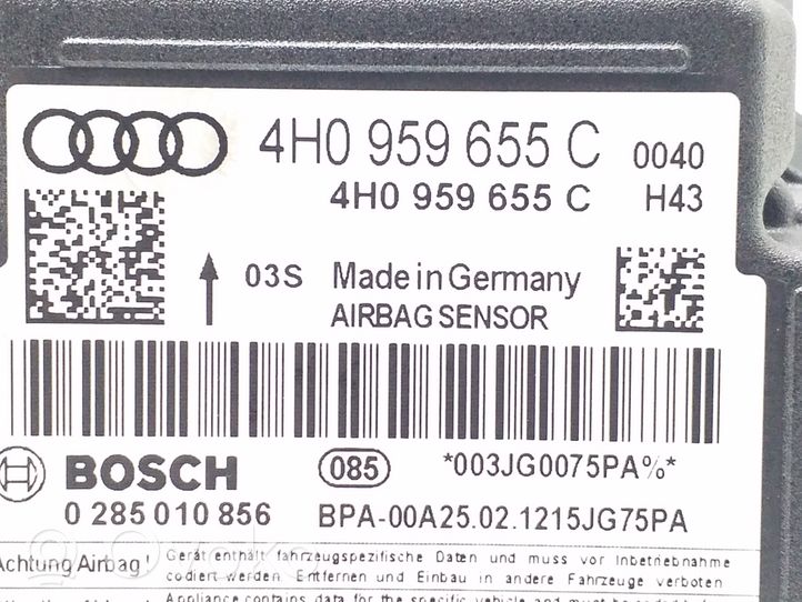 Audi A6 S6 C7 4G Module de contrôle airbag 4H0959655C