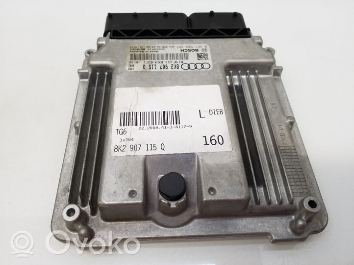 Audi A4 S4 B8 8K Komputer / Sterownik ECU i komplet kluczy 8K2907115Q