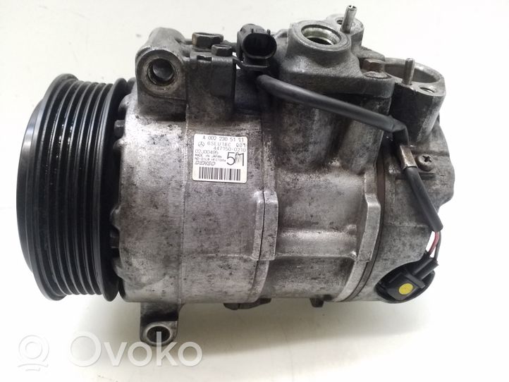 Mercedes-Benz E W211 Compressore aria condizionata (A/C) (pompa) A0022305111