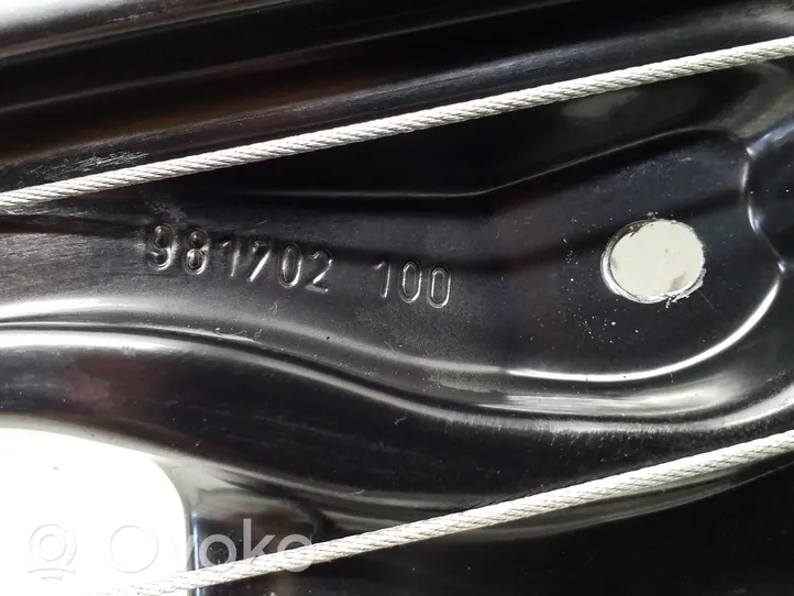 Mercedes-Benz E W212 Mechanizm podnoszenia szyby tylnej bez silnika 981702100
