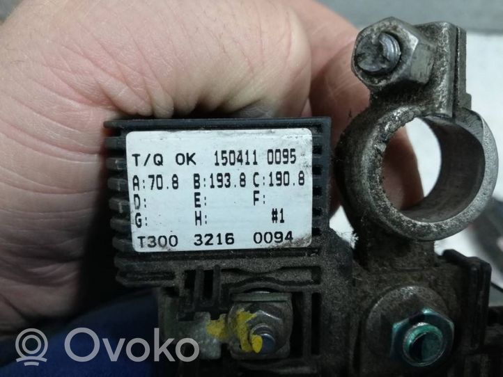 Opel Mokka Câble négatif masse batterie 1504110095