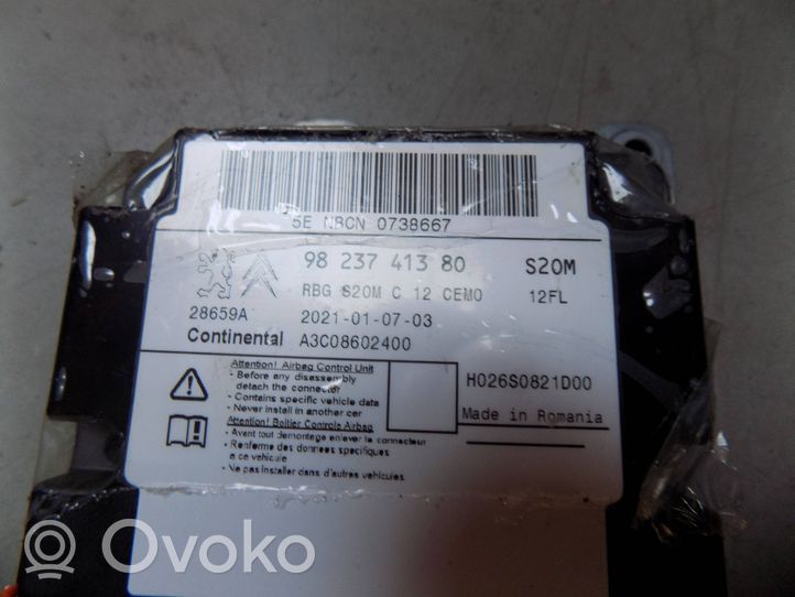 Peugeot 208 Module de contrôle airbag 9823741380