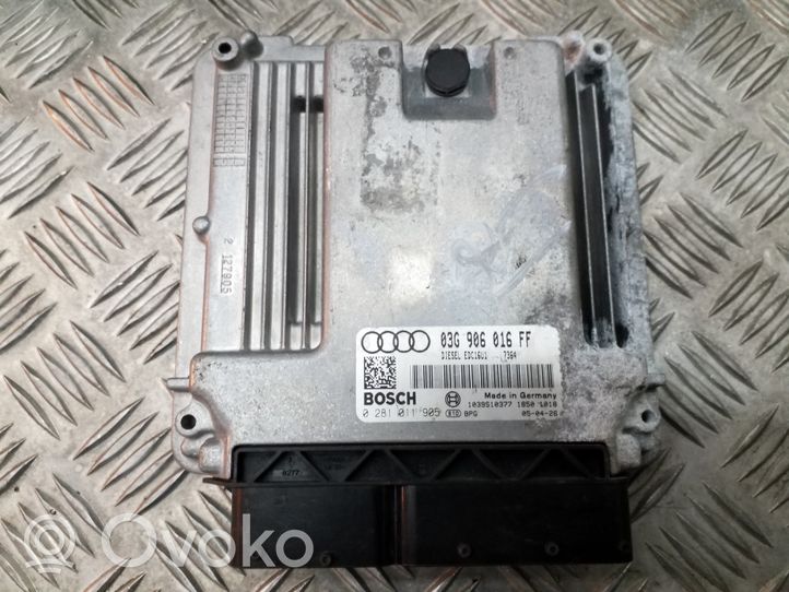 Audi A3 S3 A3 Sportback 8P Unité de commande, module ECU de moteur 03G906016FF