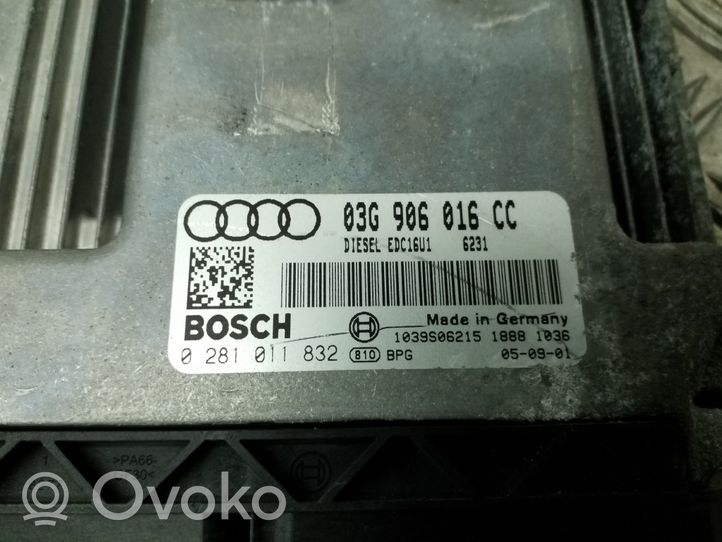Audi A3 S3 A3 Sportback 8P Unité de commande, module ECU de moteur 03G906016CC