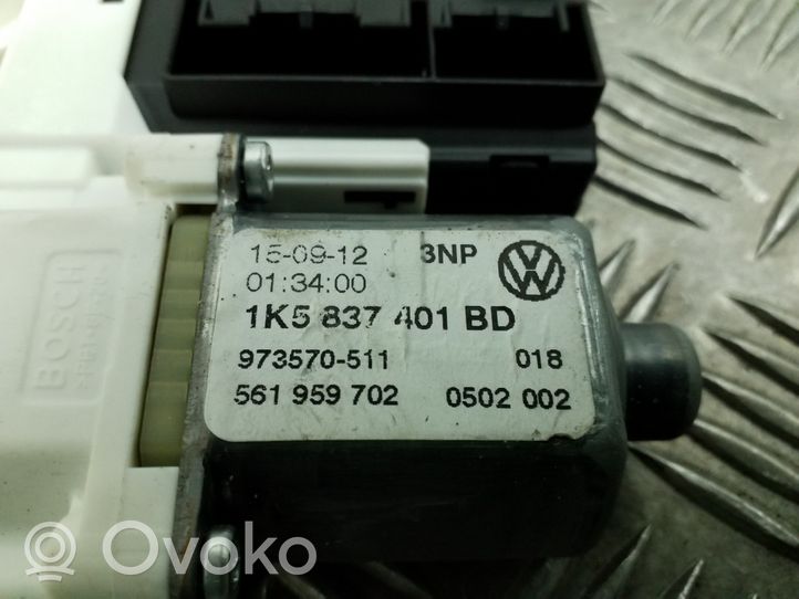 Volkswagen Golf VI Priekinis varikliukas langų pakėlėjo 1K5837401BD