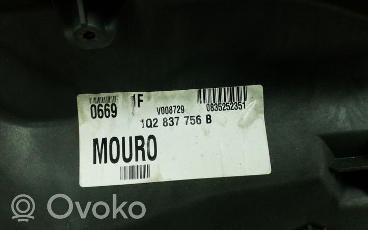 Volkswagen Eos Front door electric window regulator 1Q283776B