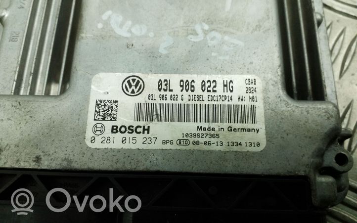 Volkswagen Eos Unité de commande, module ECU de moteur 03L906022HG