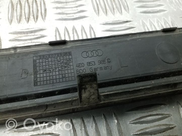 Audi A8 S8 D3 4E Garniture, jupe latérale/bas de caisse avant 4E0853985C