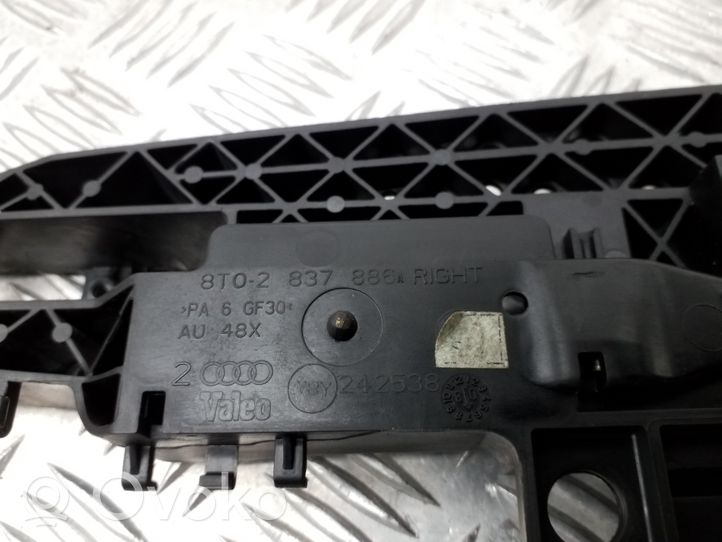 Audi A5 8T 8F Support poignée extérieur de porte avant 8T0837886A