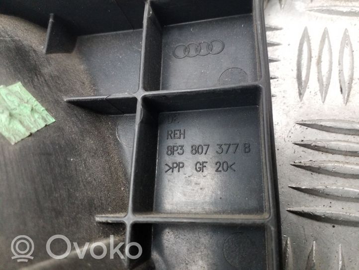 Audi A3 S3 8P Bumper support mounting bracket corner 8P3807377B