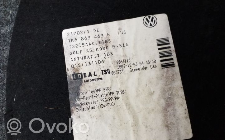 Volkswagen Golf VI Tappetino di rivestimento del bagagliaio/baule 1K6863463H