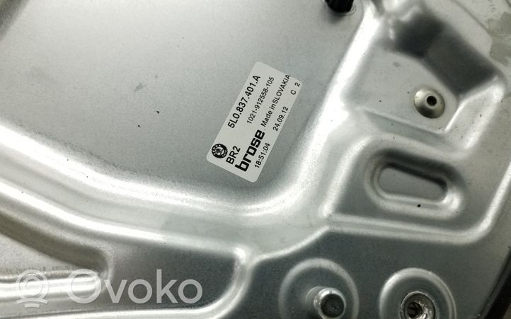 Skoda Yeti (5L) Mechanizm podnoszenia szyby przedniej bez silnika 5L0837401A