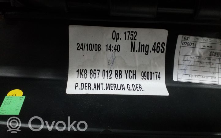 Volkswagen Scirocco Apmušimas priekinių durų (obšifke) 1K8867012