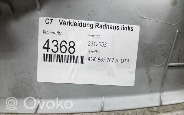 Audi A6 S6 C7 4G Šoninė apdaila prie galinės sėdynės (apačia) 4G0867767A