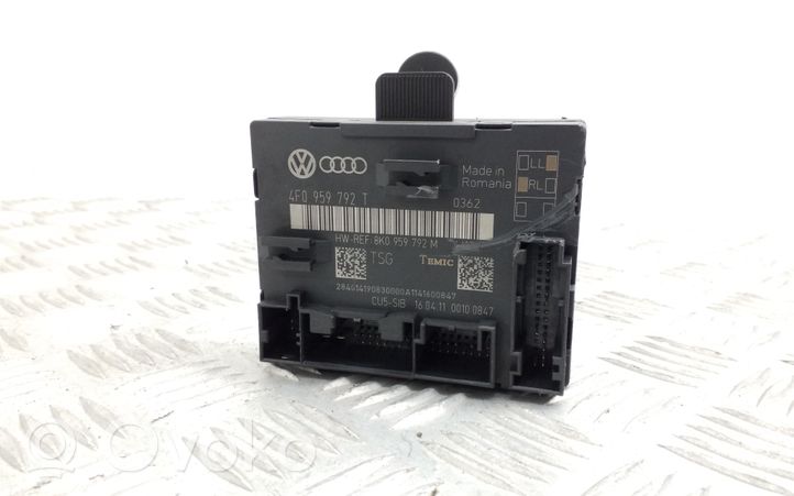 Audi A6 S6 C6 4F Unité de commande module de porte 4F0959792T