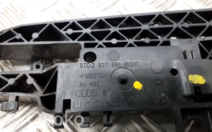 Audi Q5 SQ5 Support extérieur, poignée de porte arrière 8T02837886