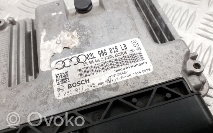 Audi A6 S6 C7 4G Unité de commande, module ECU de moteur 03L906018LB