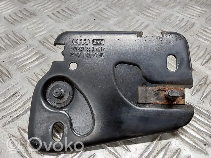 Audi A3 S3 8V Rygiel / Zaczep zamka pokrywy przedniej / maski silnika 8V0823186B