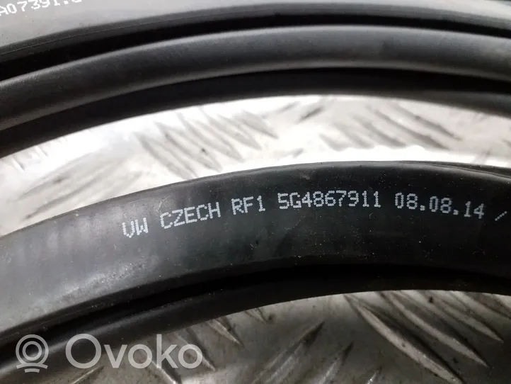 Volkswagen Golf VII Front door rubber seal 5G4867911