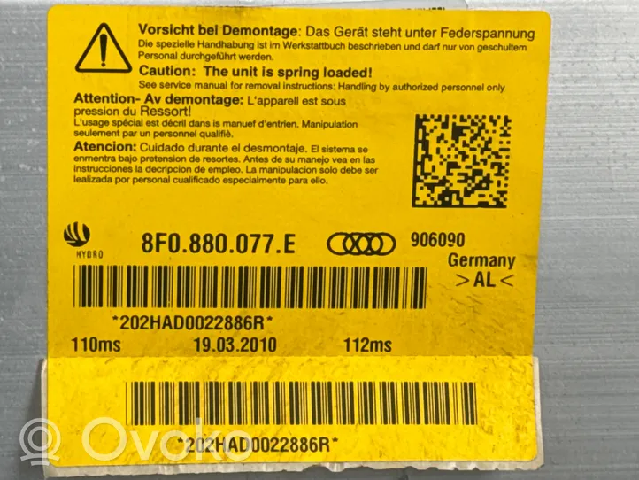 Audi A5 8T 8F Cadre de siège 8F0880077E